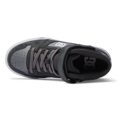 Pure High Elastic Lace High-Top Shoes - Anthracite/Black