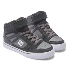 Pure High Elastic Lace High-Top Shoes - Anthracite/Black
