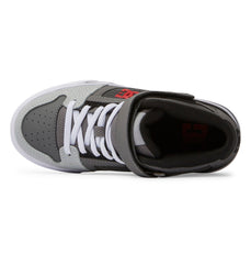 Pure High Elastic Lace High-Top Shoes - Red/Heather Grey