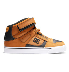 Pure High Elastic Lace High-Top Shoes - Wheat/Black