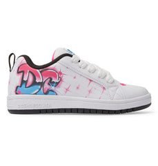 Graffiti Print Court Graffik Shoes - Bright Rose