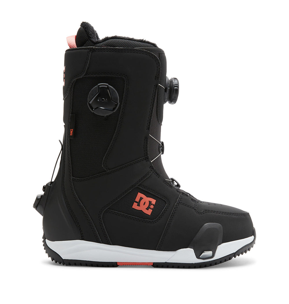 Phase BOA® Pro Step On® Snowboard Boots - Black/Hot Coral