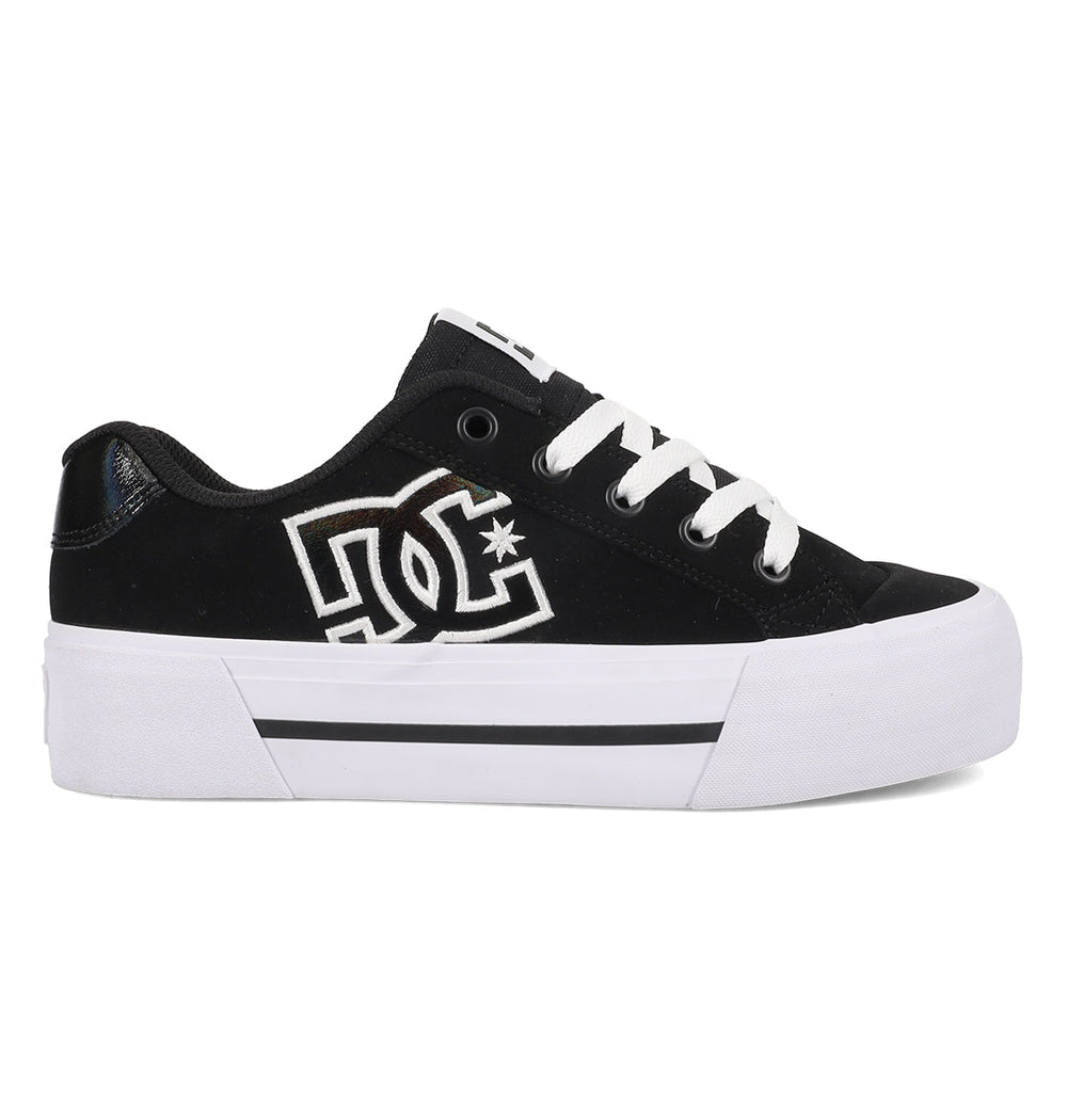 Chelsea Platform Shoes - Black / White