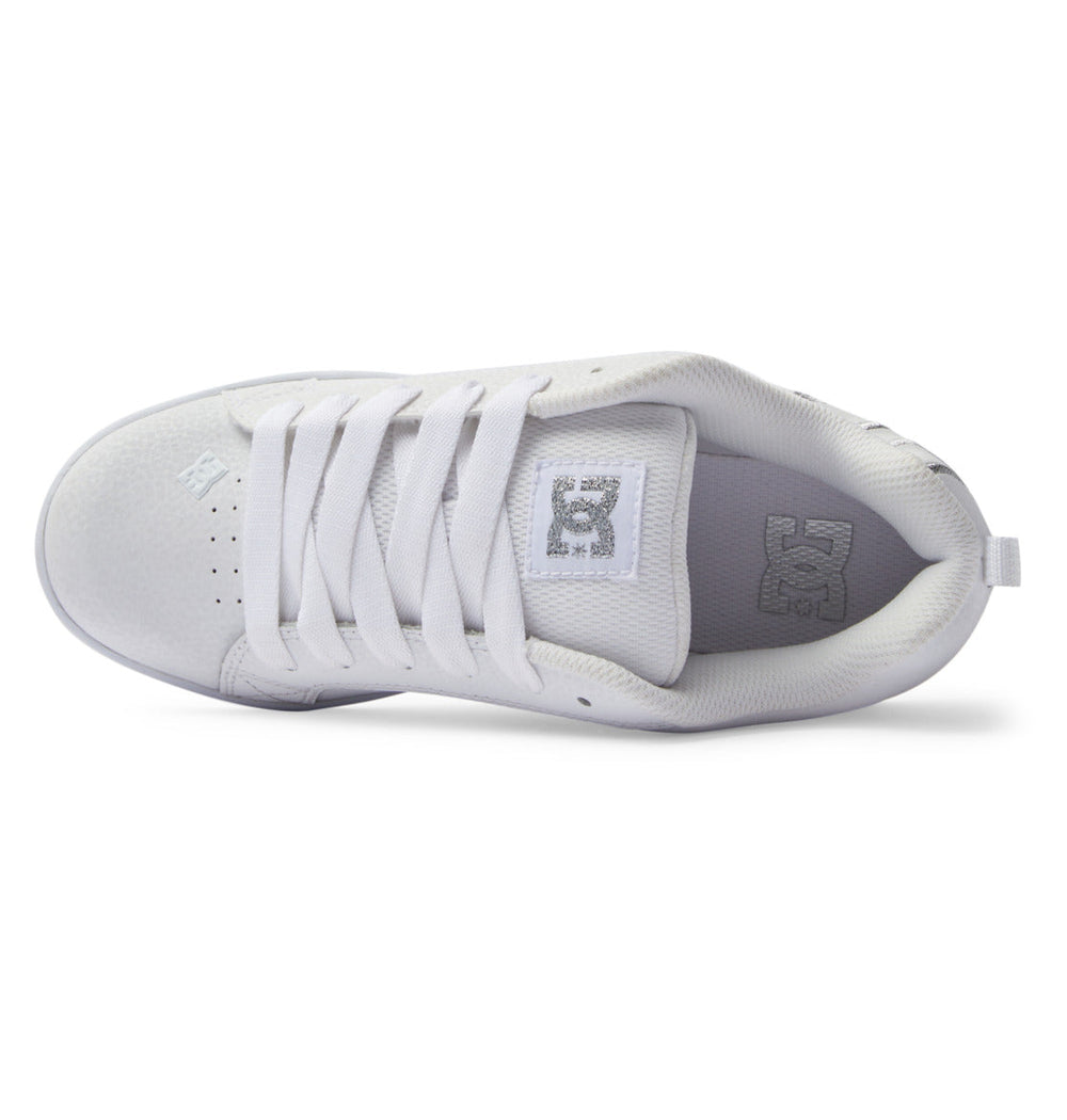 Court Graffik Shoes - White/M Silver