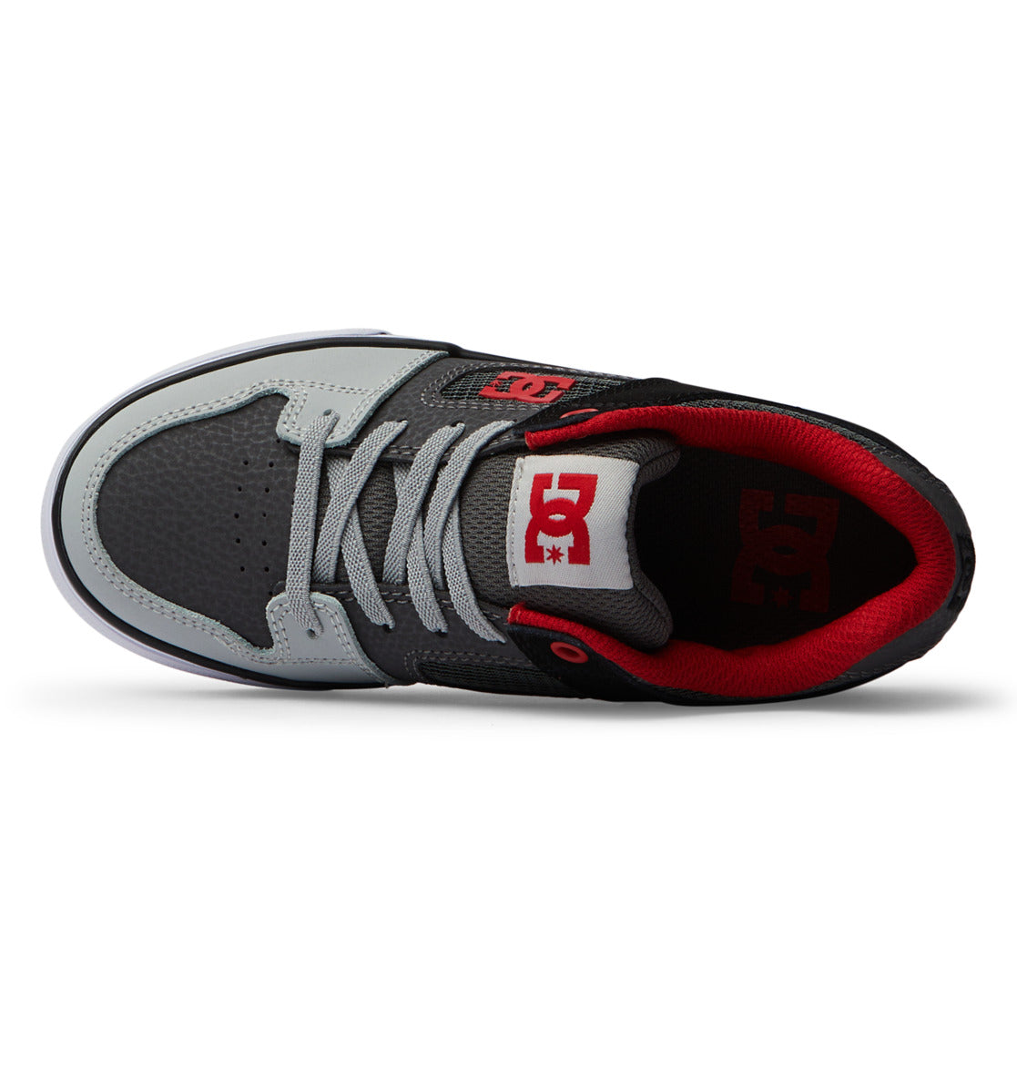 Pure Elastic Lace Shoes - Red/Heather Grey