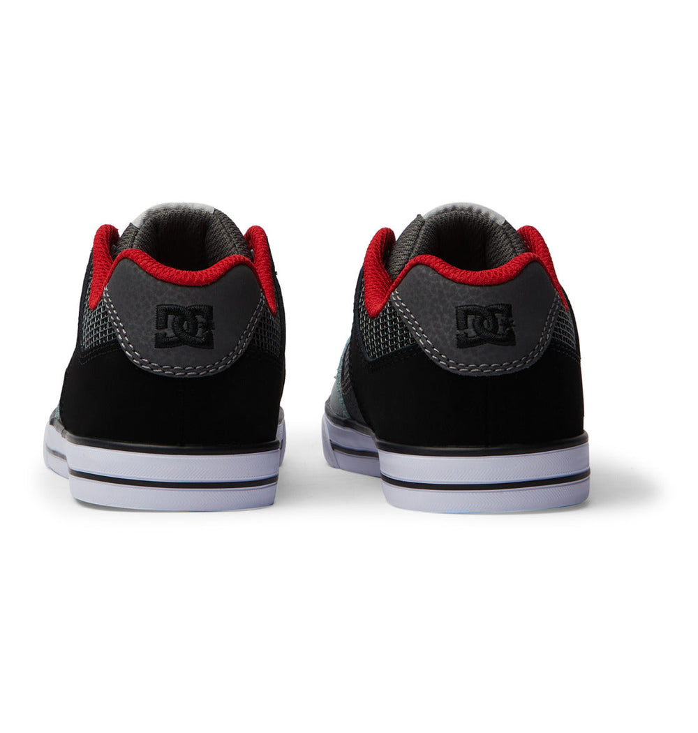 Pure Elastic Lace Shoes - Red/Heather Grey