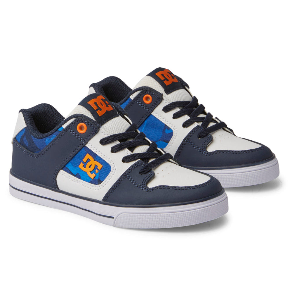Pure Elastic Lace Shoes - Shady Blue/Orange