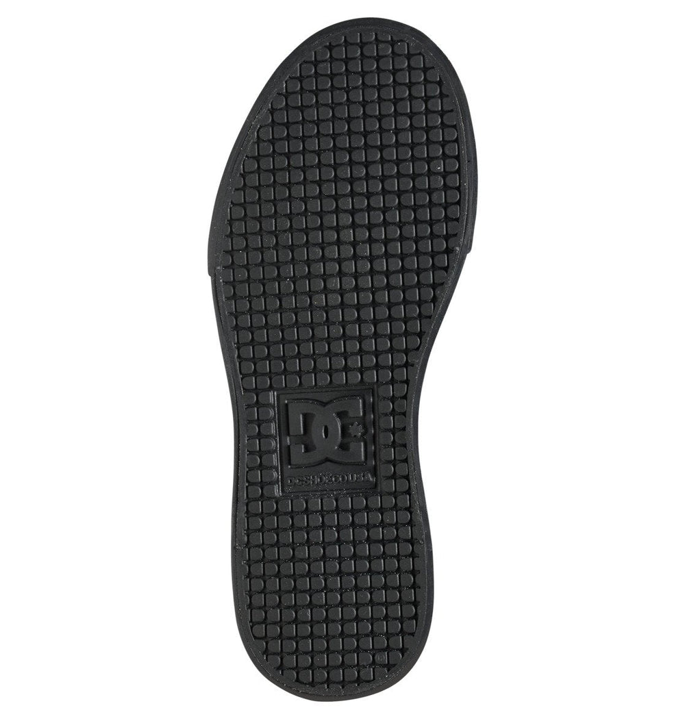 Pure High Elastic Lace High-Top Shoes - Black/Black/Black