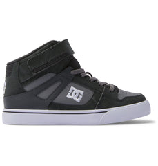 Pure High Elastic Lace High-Top Shoes - Anthracite/Black