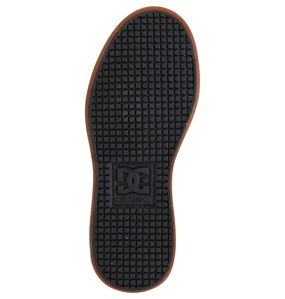 Pure High Elastic Lace High-Top Shoes - Black/Gum