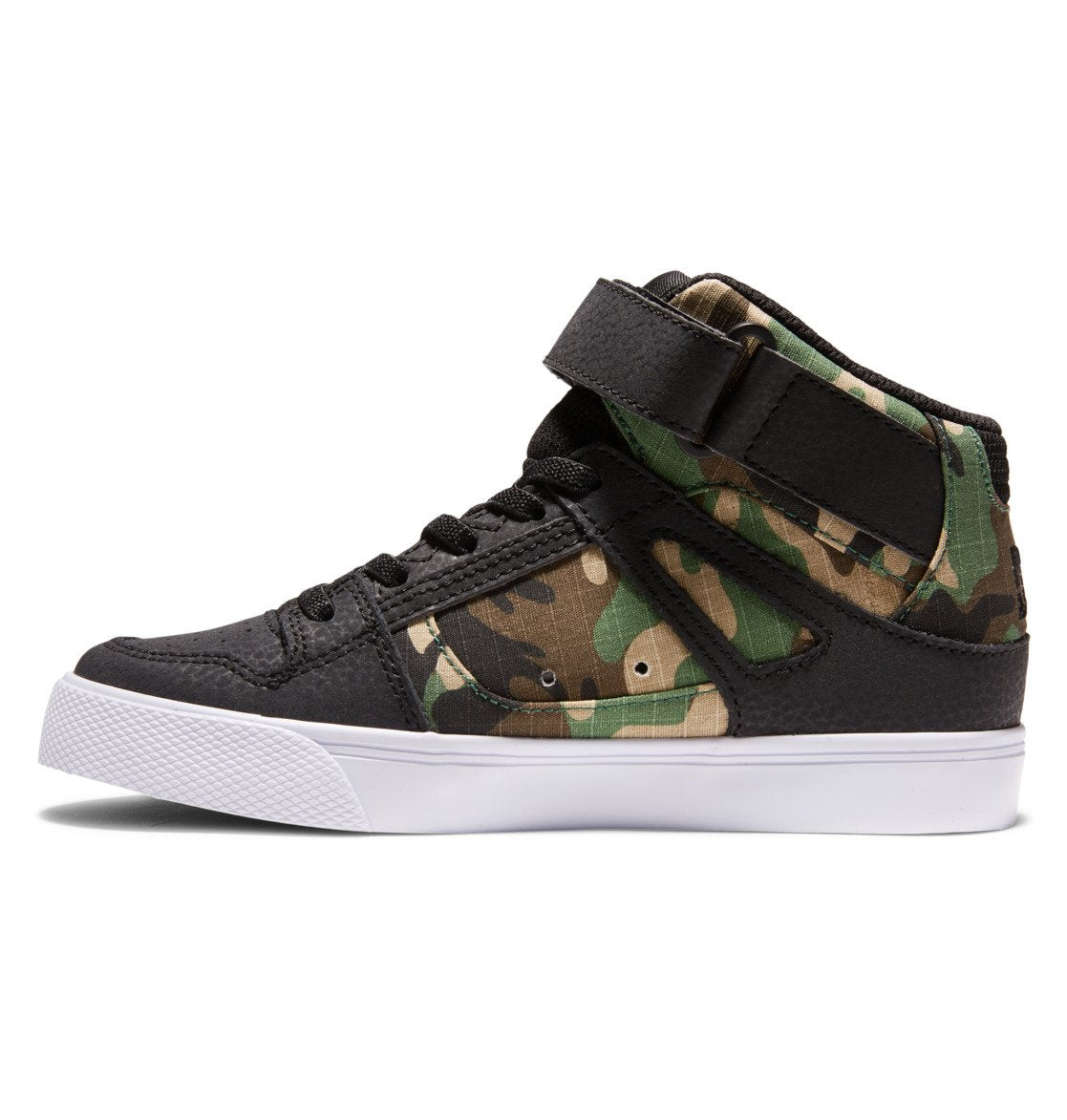 Pure High Elastic Lace High-Top Shoes - Black Camo