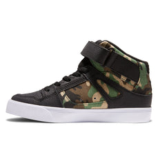 Pure High Elastic Lace High-Top Shoes - Black Camo