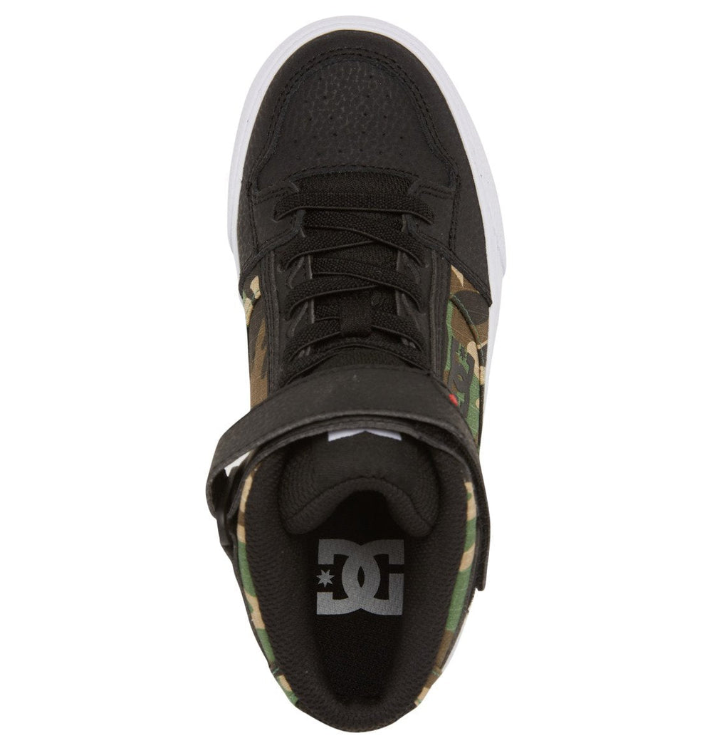 Pure High Elastic Lace High-Top Shoes - Black Camo