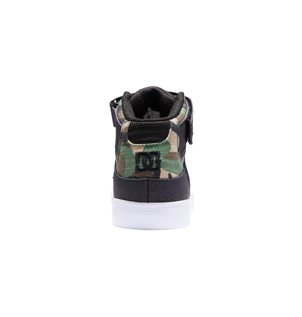 Pure High Elastic Lace High-Top Shoes - Black Camo