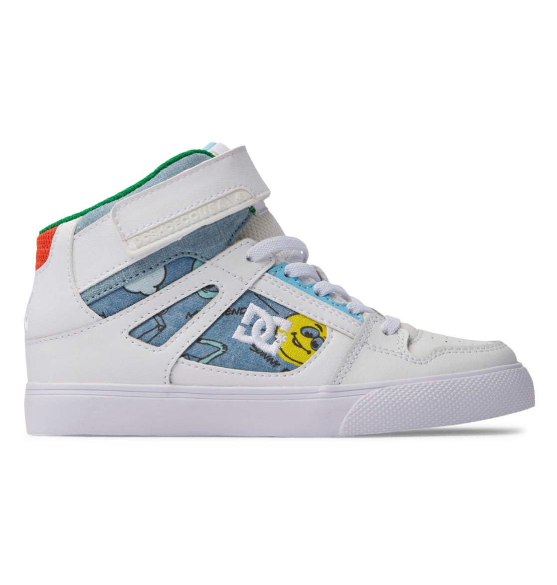 Pure High Elastic Lace High-Top Shoes - Heather Dark Denim
