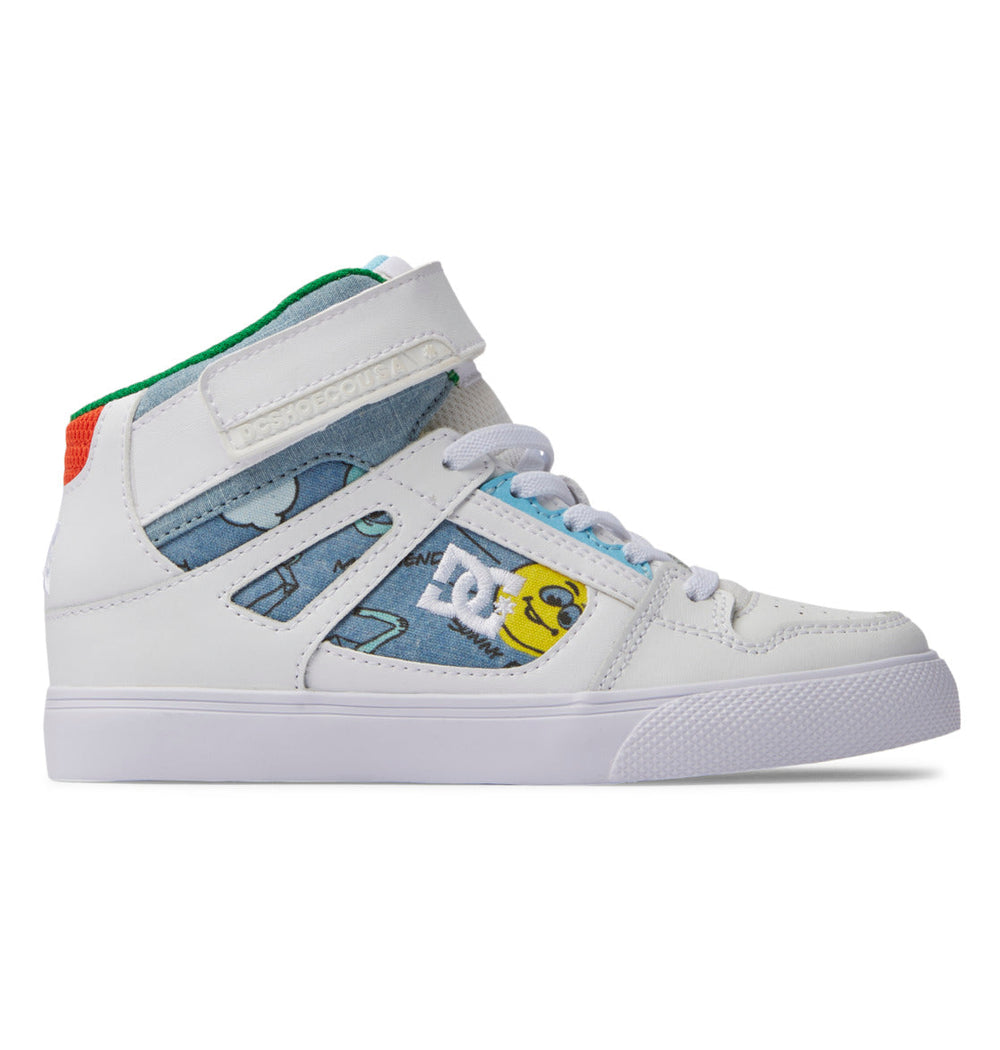 Pure High Elastic Lace High-Top Shoes - Heather Dark Denim