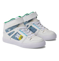 Pure High Elastic Lace High-Top Shoes - Heather Dark Denim