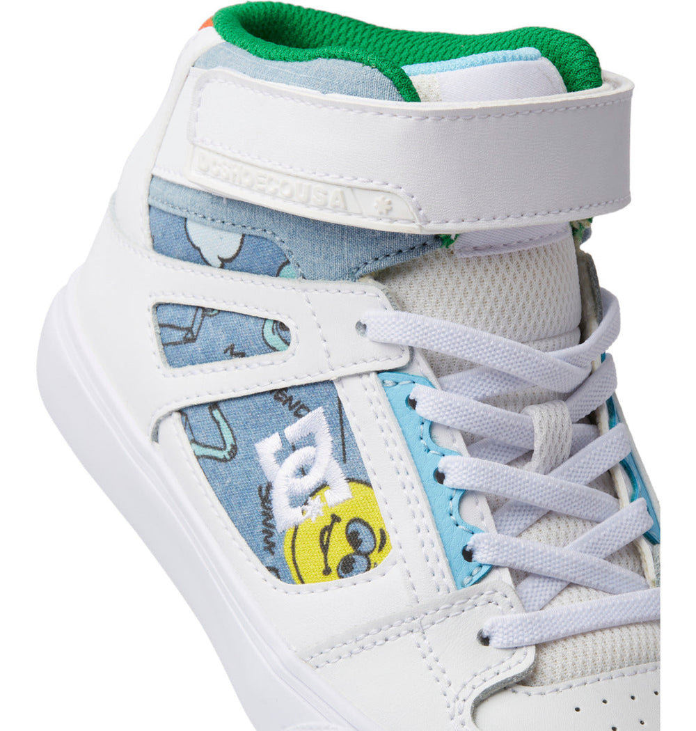 Pure High Elastic Lace High-Top Shoes - Heather Dark Denim
