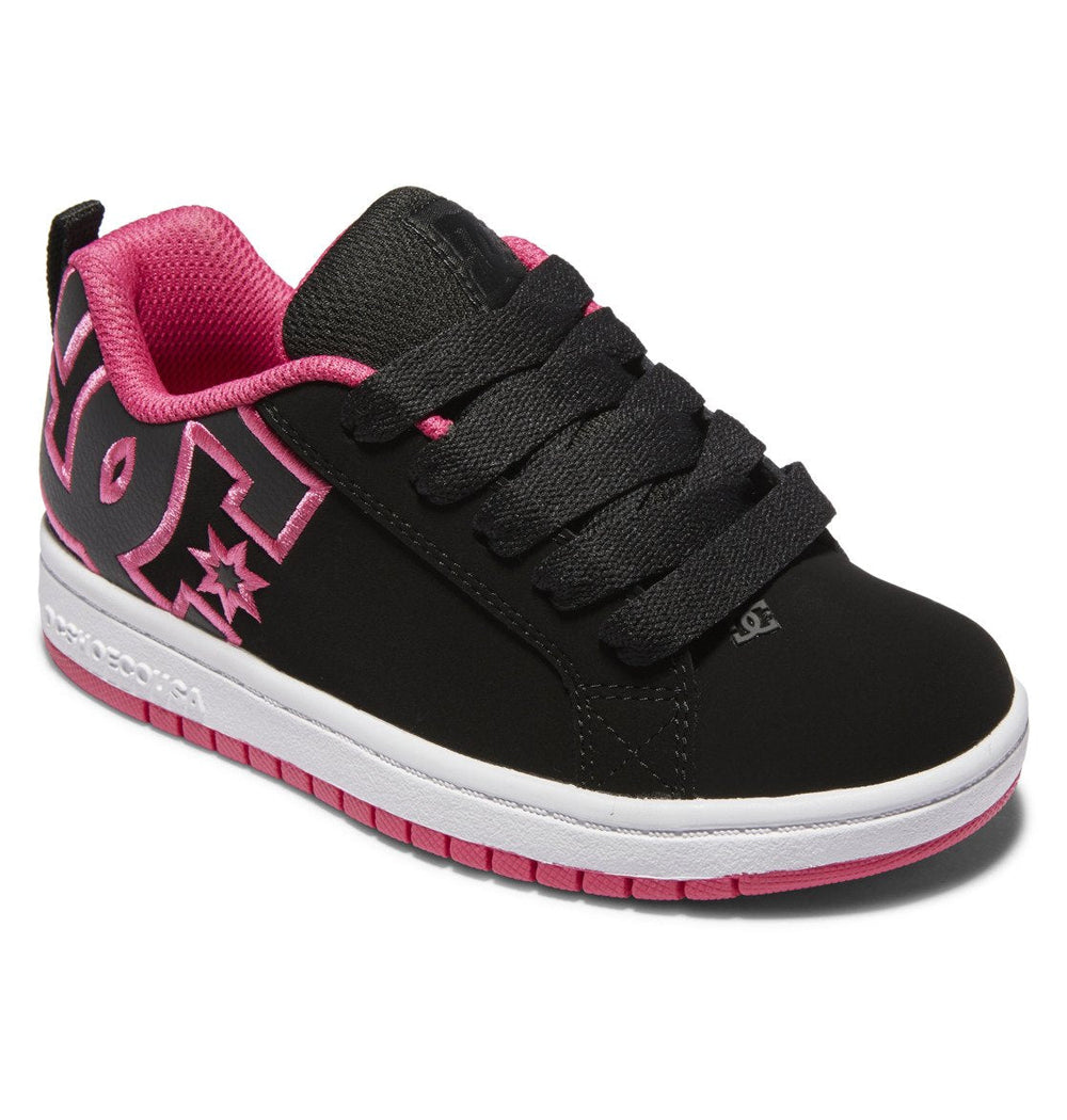 Court Graffik Shoes - Black/Pink Stencil