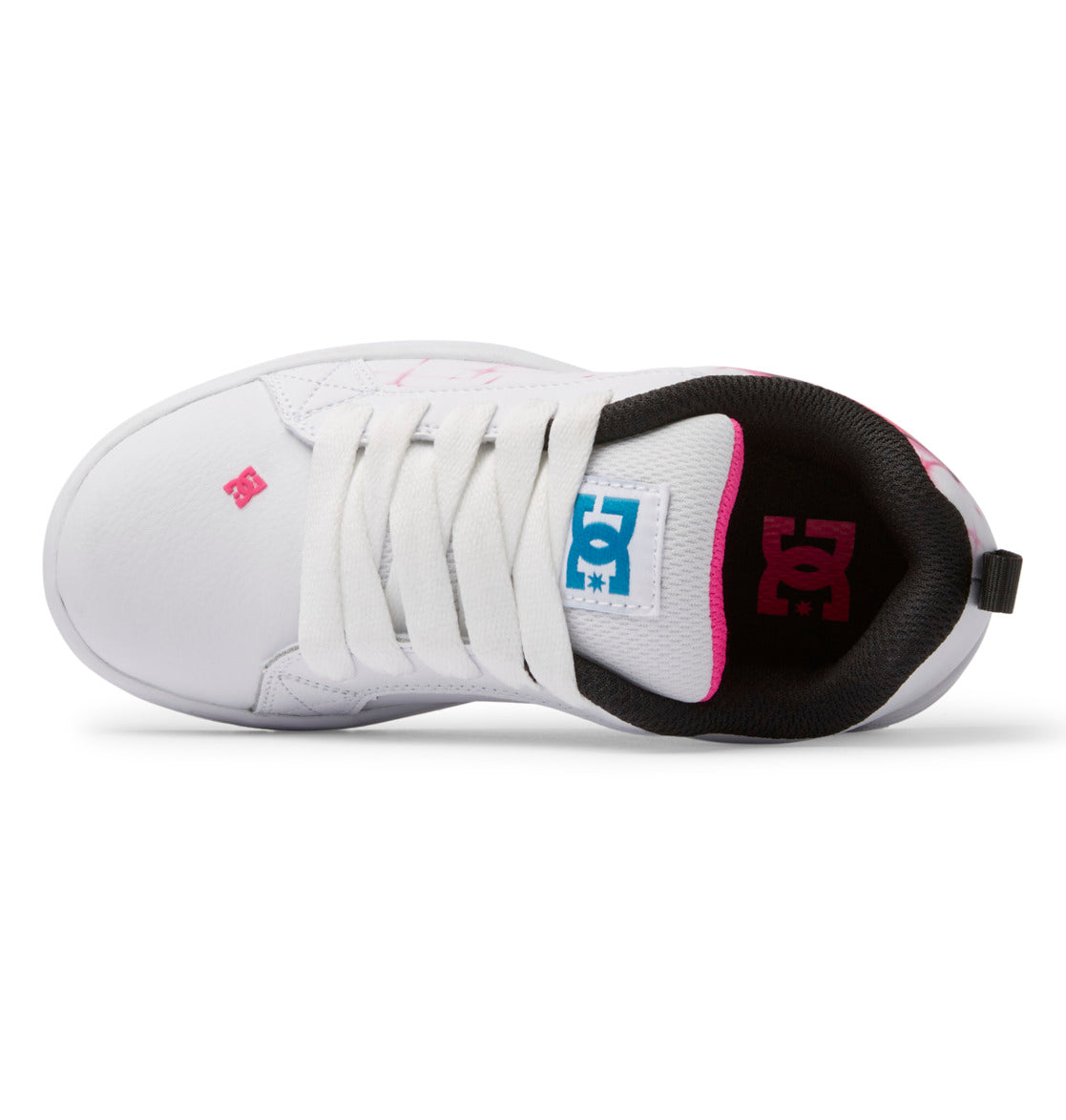 Graffiti Print Court Graffik Shoes - Bright Rose