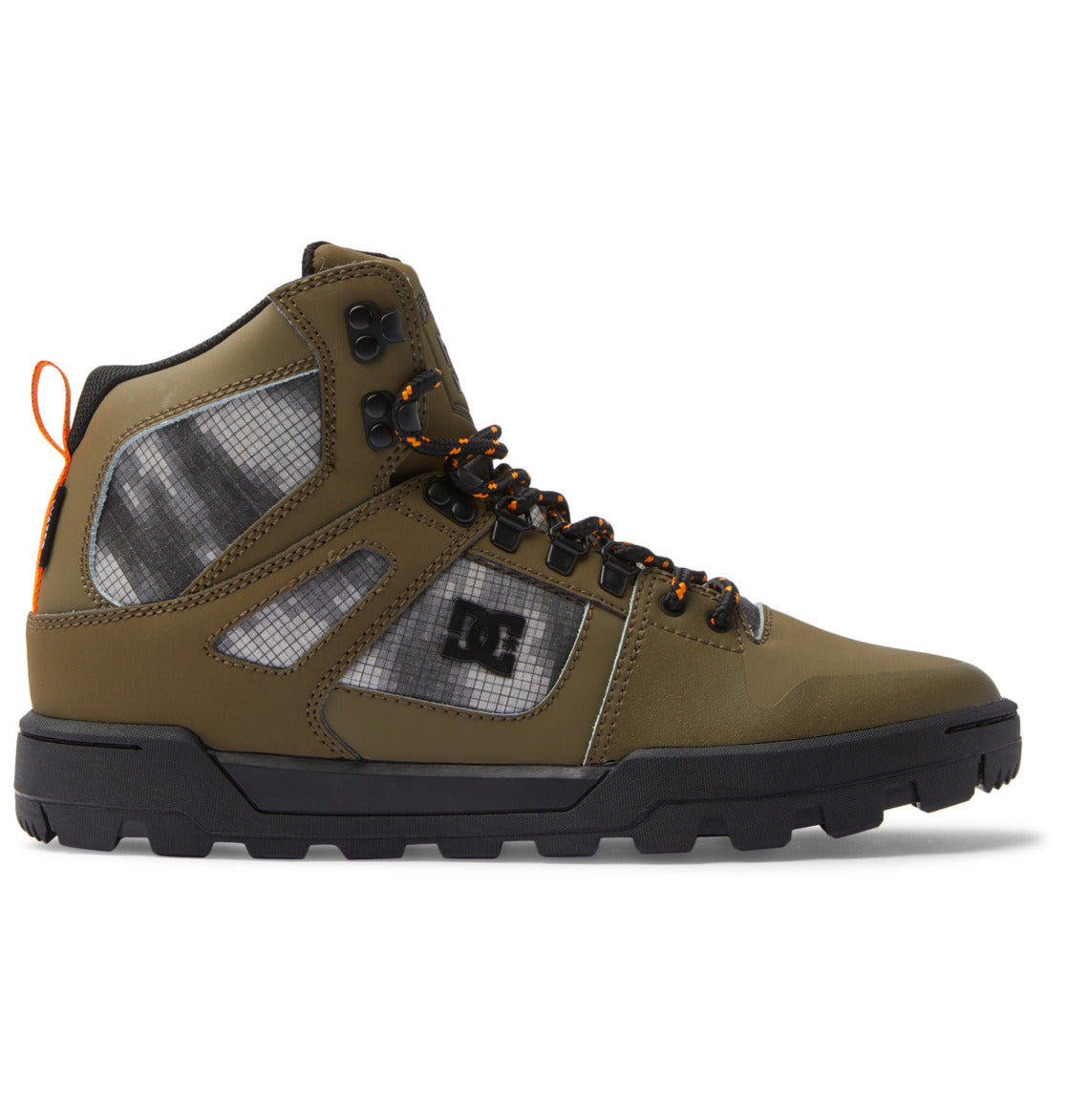 Pure High-Top Water-Resistant Winter Boots - Olive/Black