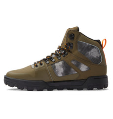 Pure High-Top Water-Resistant Winter Boots - Olive/Black