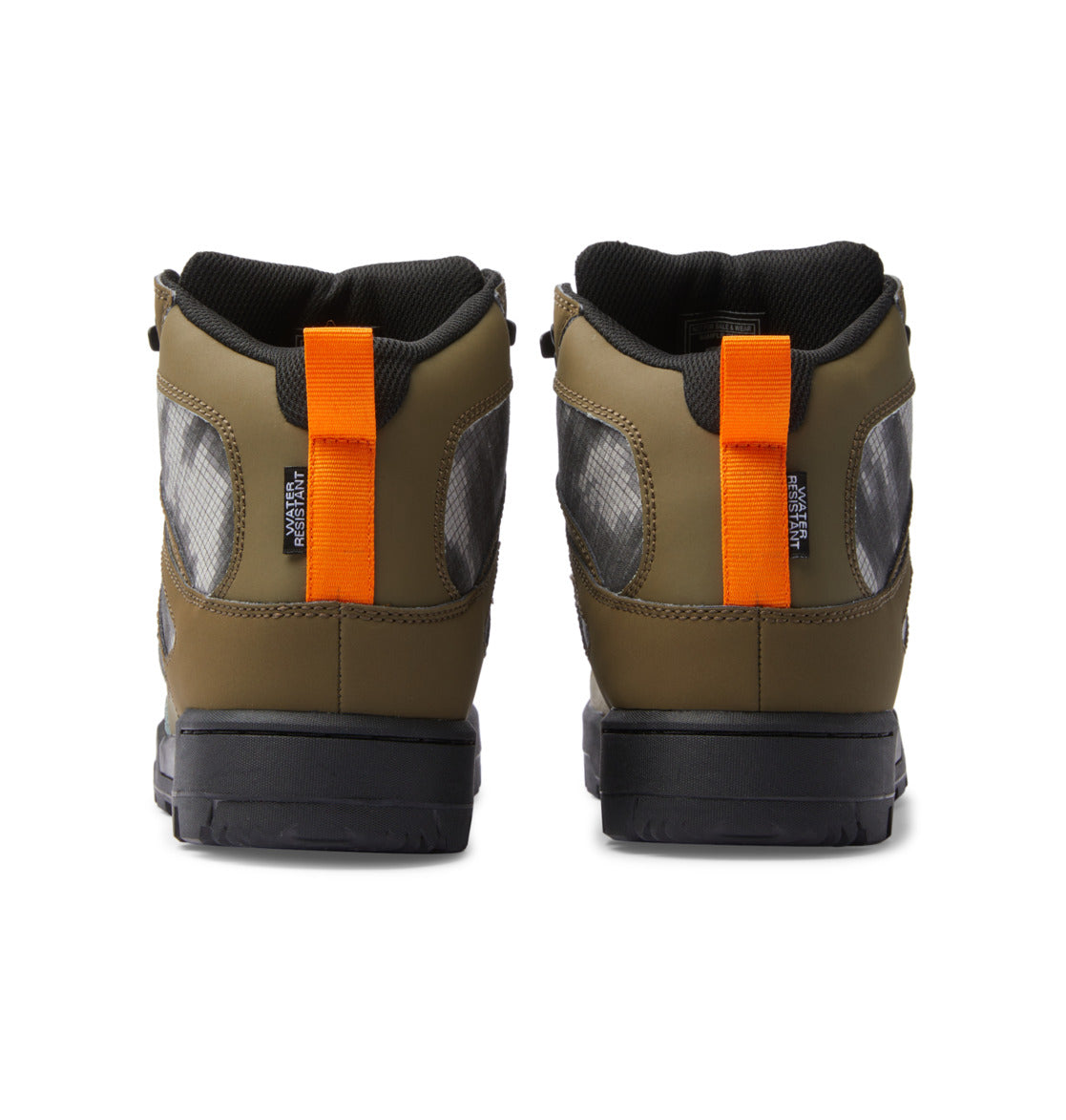 Pure High-Top Water-Resistant Winter Boots - Olive/Black