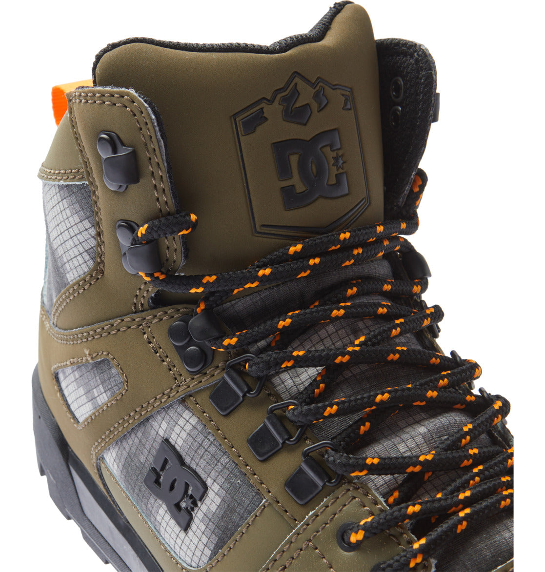 Pure High-Top Water-Resistant Winter Boots - Olive/Black