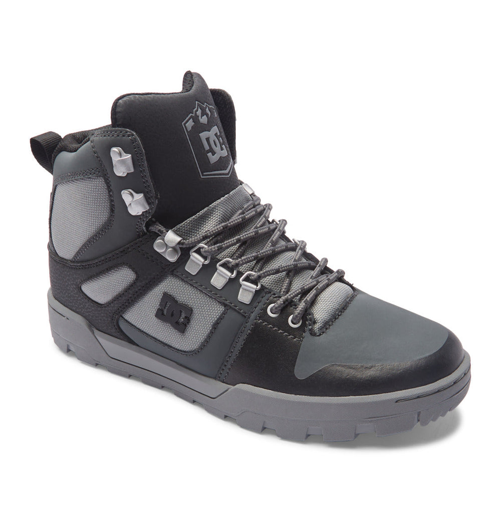 Pure High-Top Water-Resistant Winter Boots - Black/Grey/Black