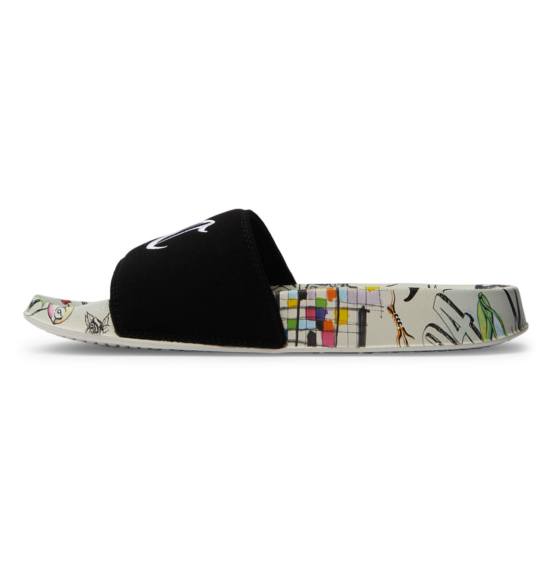 DC Slides - White/Multi