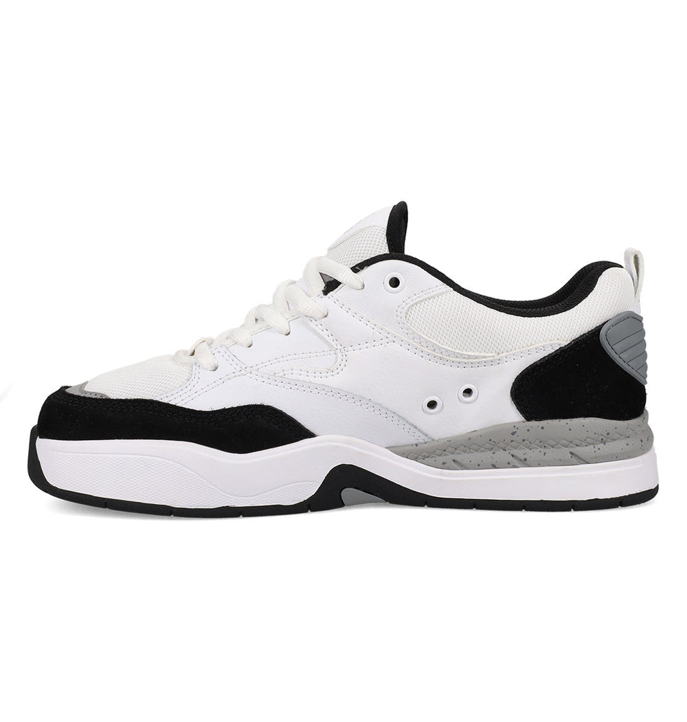 Ascend S Skate Shoes - White/Black/Black