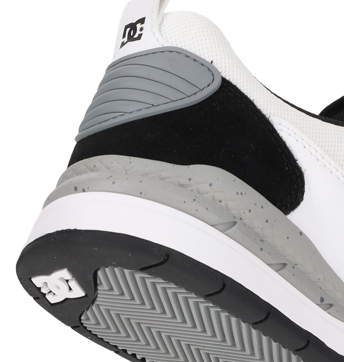 Ascend S Skate Shoes - White/Black/Black