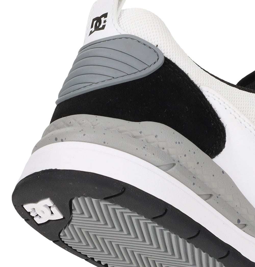Ascend S Skate Shoes - White/Black/Black