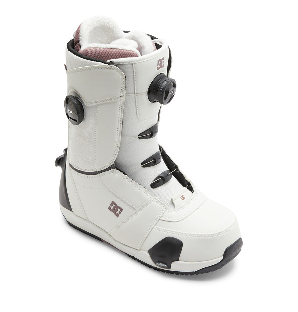 Lotus Step On® Snowboard Boots - Off White/Purple Wine