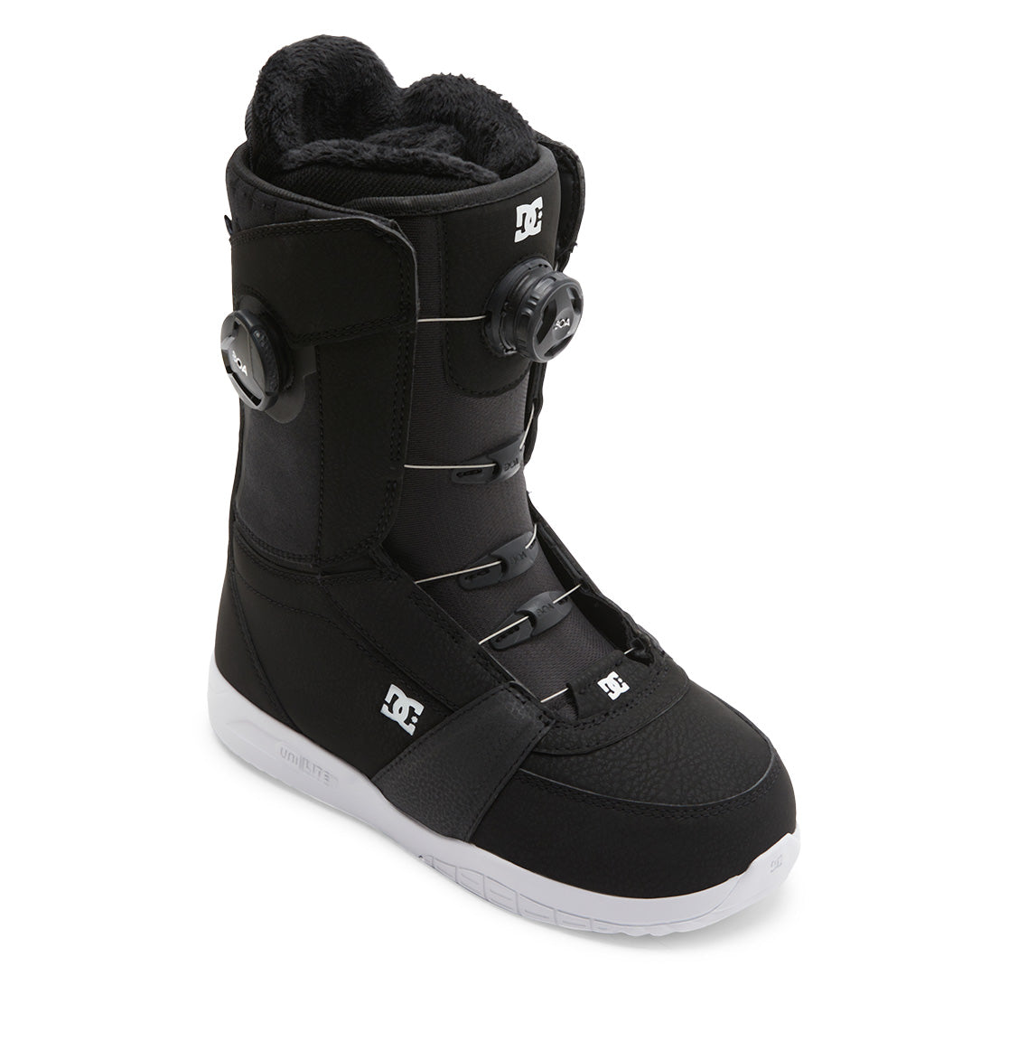 Lotus BOA® Snowboard Boots - Black/White/Black