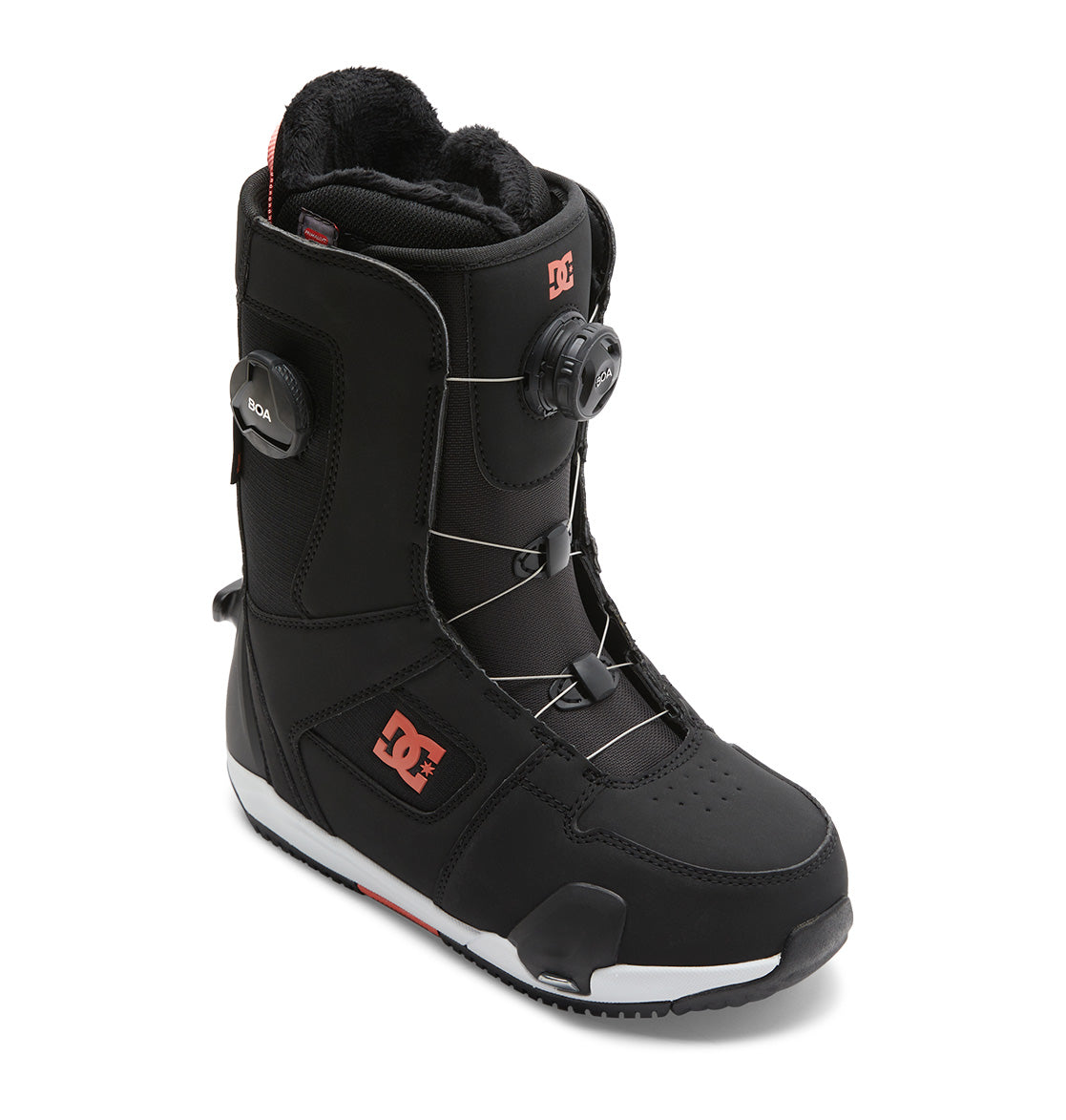 Phase BOA® Pro Step On® Snowboard Boots - Black/Hot Coral