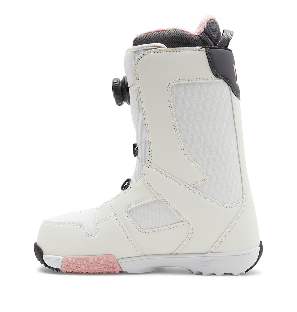 Phase BOA® Pro Snowboard Boots - White/Pink/Battleship