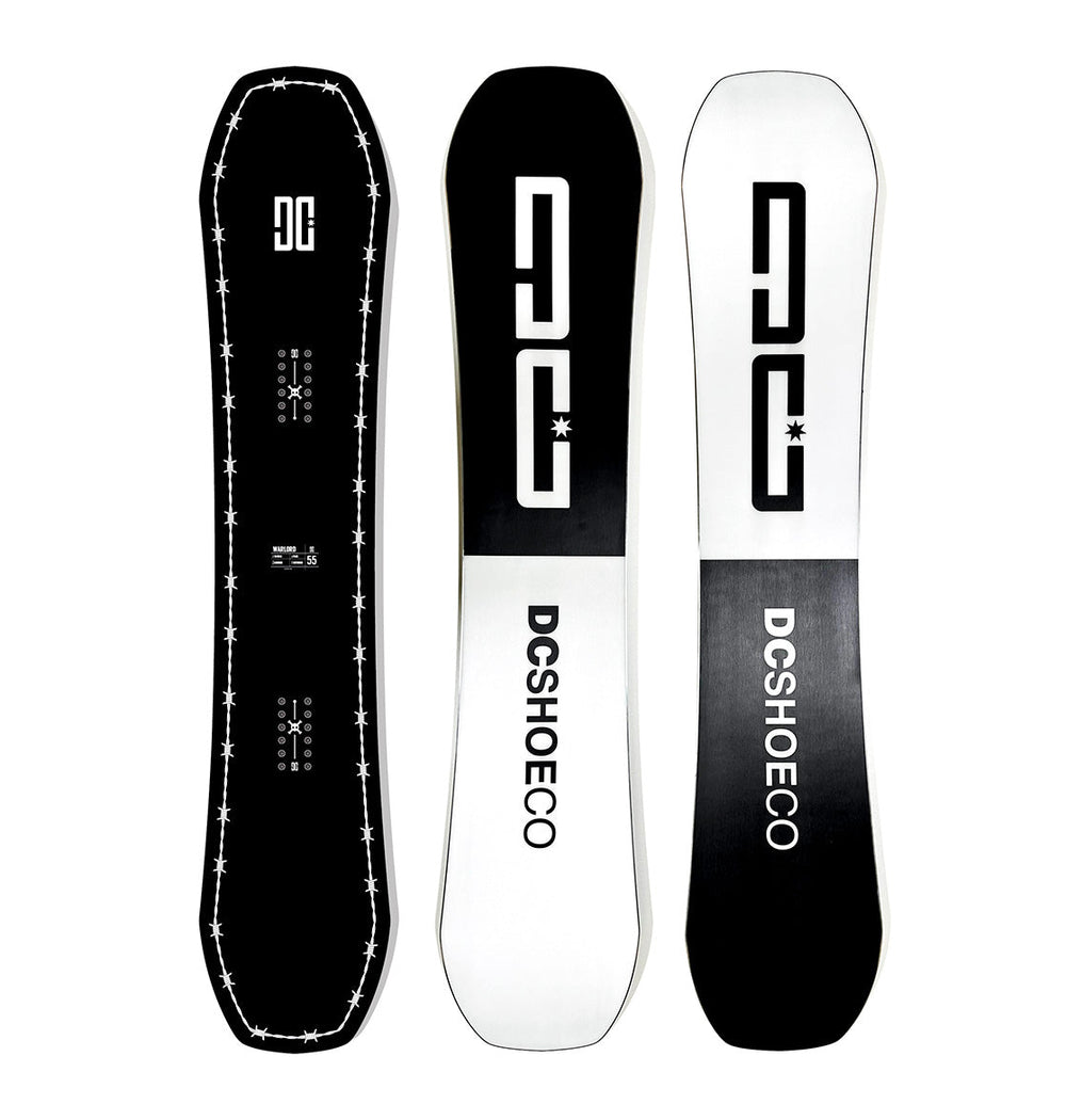 DC Warlord Snowboard | True Twin | Camber - black-white