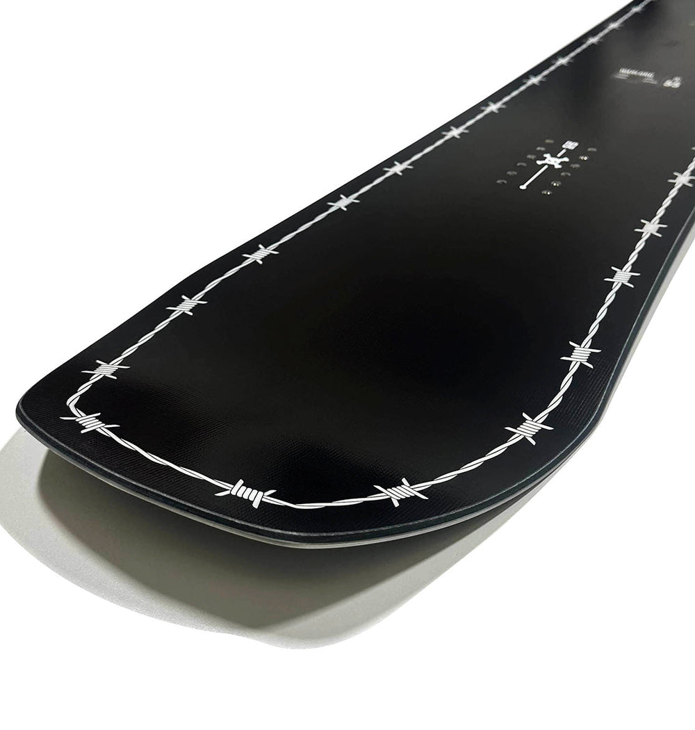 DC Warlord Snowboard | True Twin | Camber - black-white