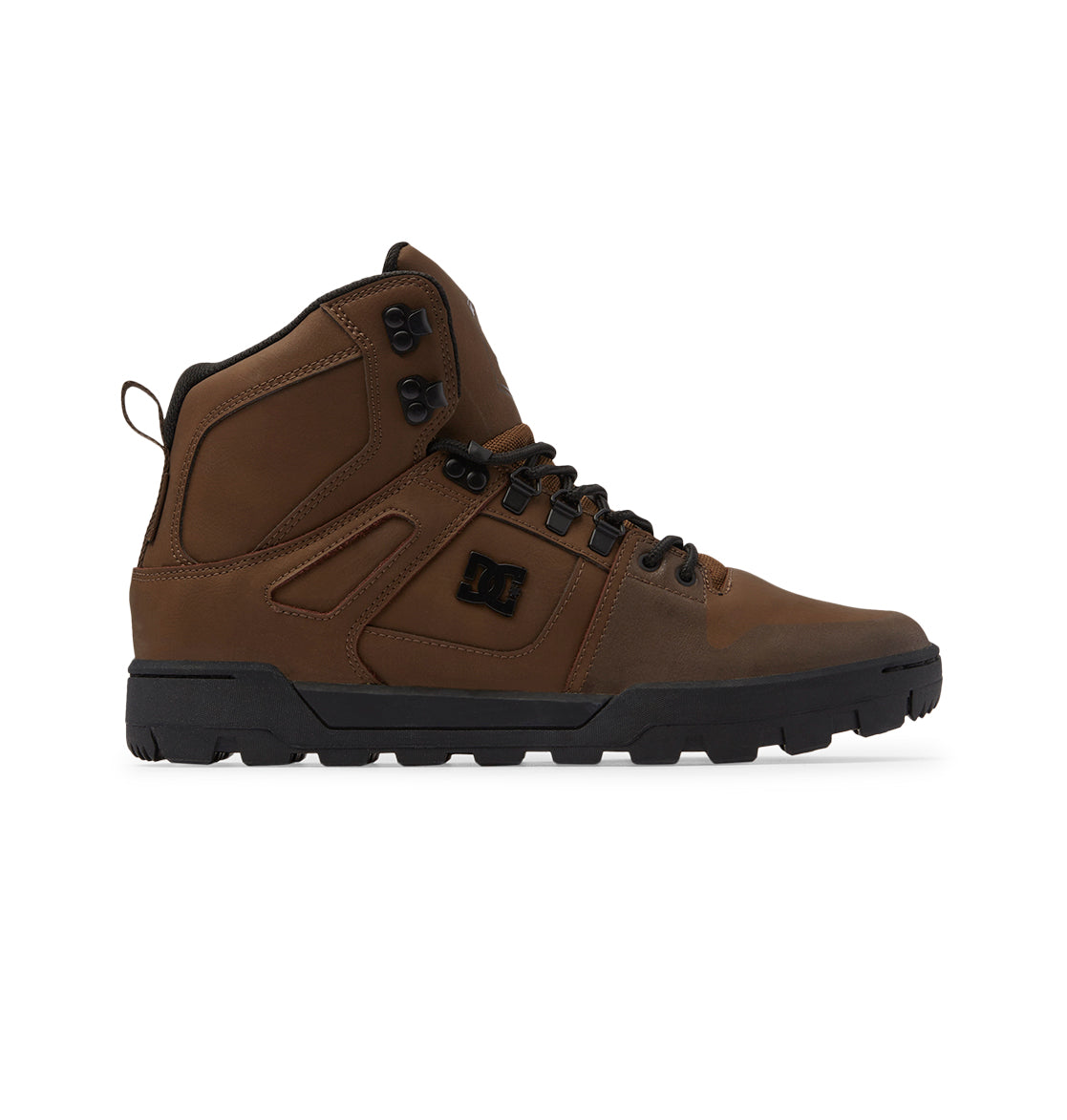 Pure High-Top Water-Resistant Winter Boots - Dark Chocolate