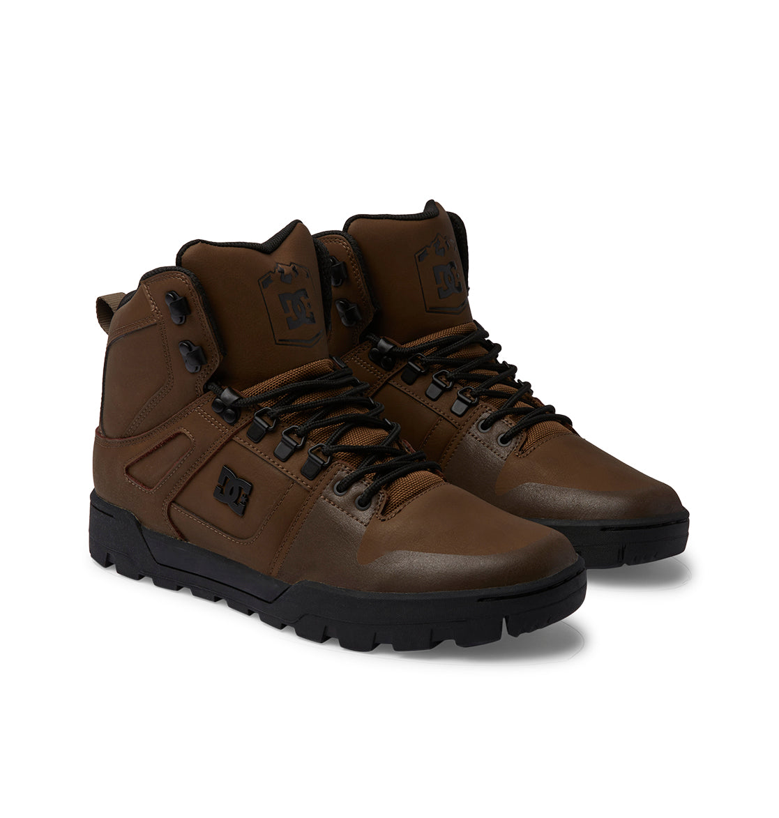 Pure High-Top Water-Resistant Winter Boots - Dark Chocolate