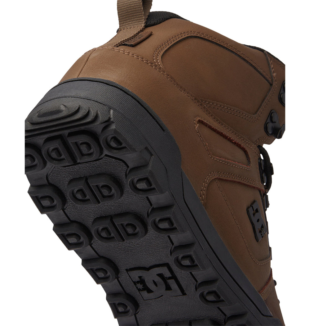 Pure High-Top Water-Resistant Winter Boots - Dark Chocolate