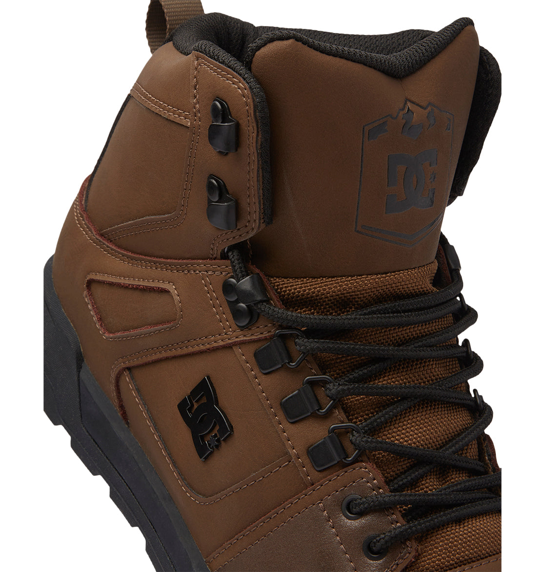 Pure High-Top Water-Resistant Winter Boots - Dark Chocolate