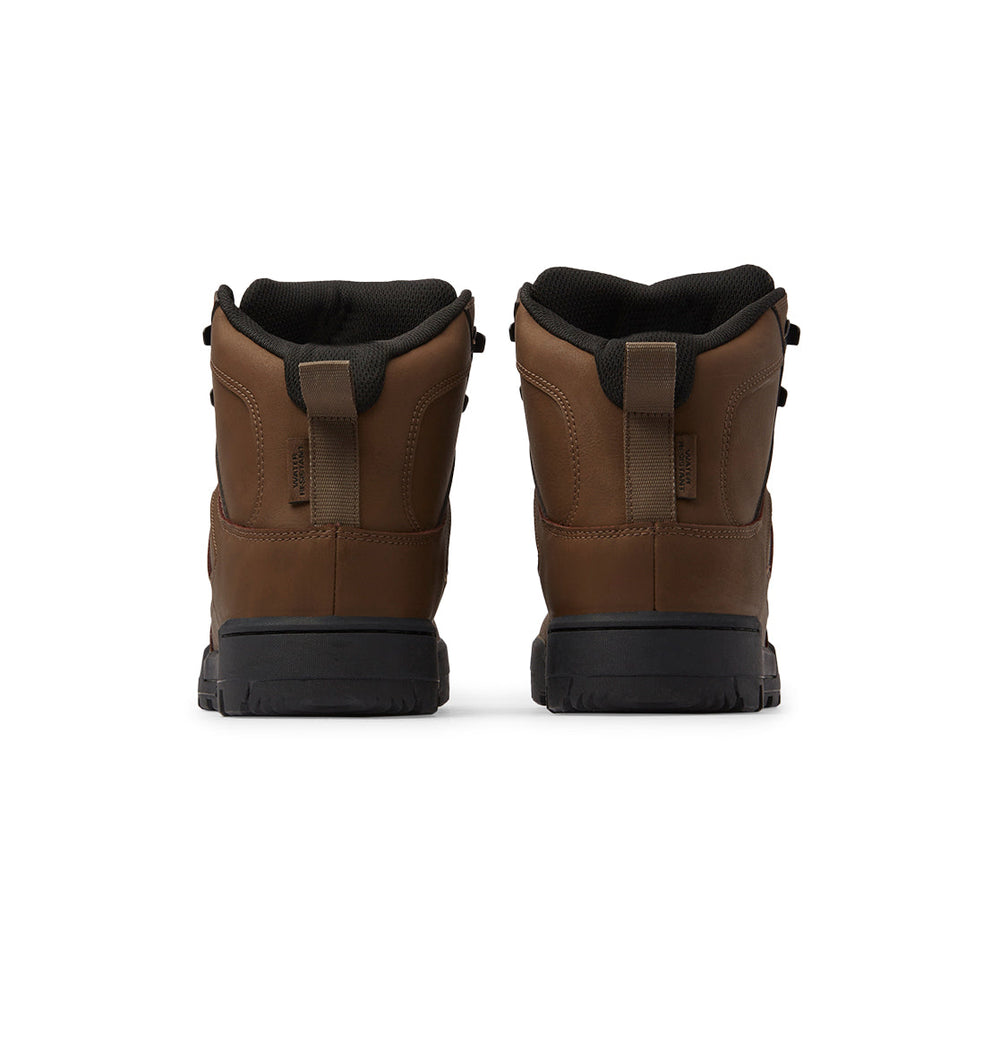 Pure High-Top Water-Resistant Winter Boots - Dark Chocolate