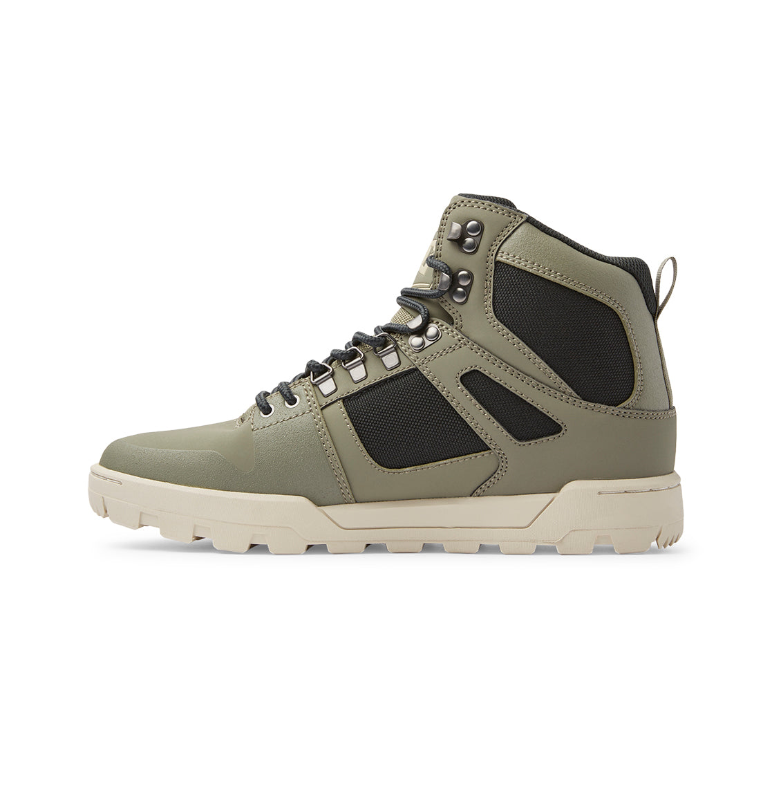 Pure High-Top Water-Resistant Winter Boots - Green/Black/White