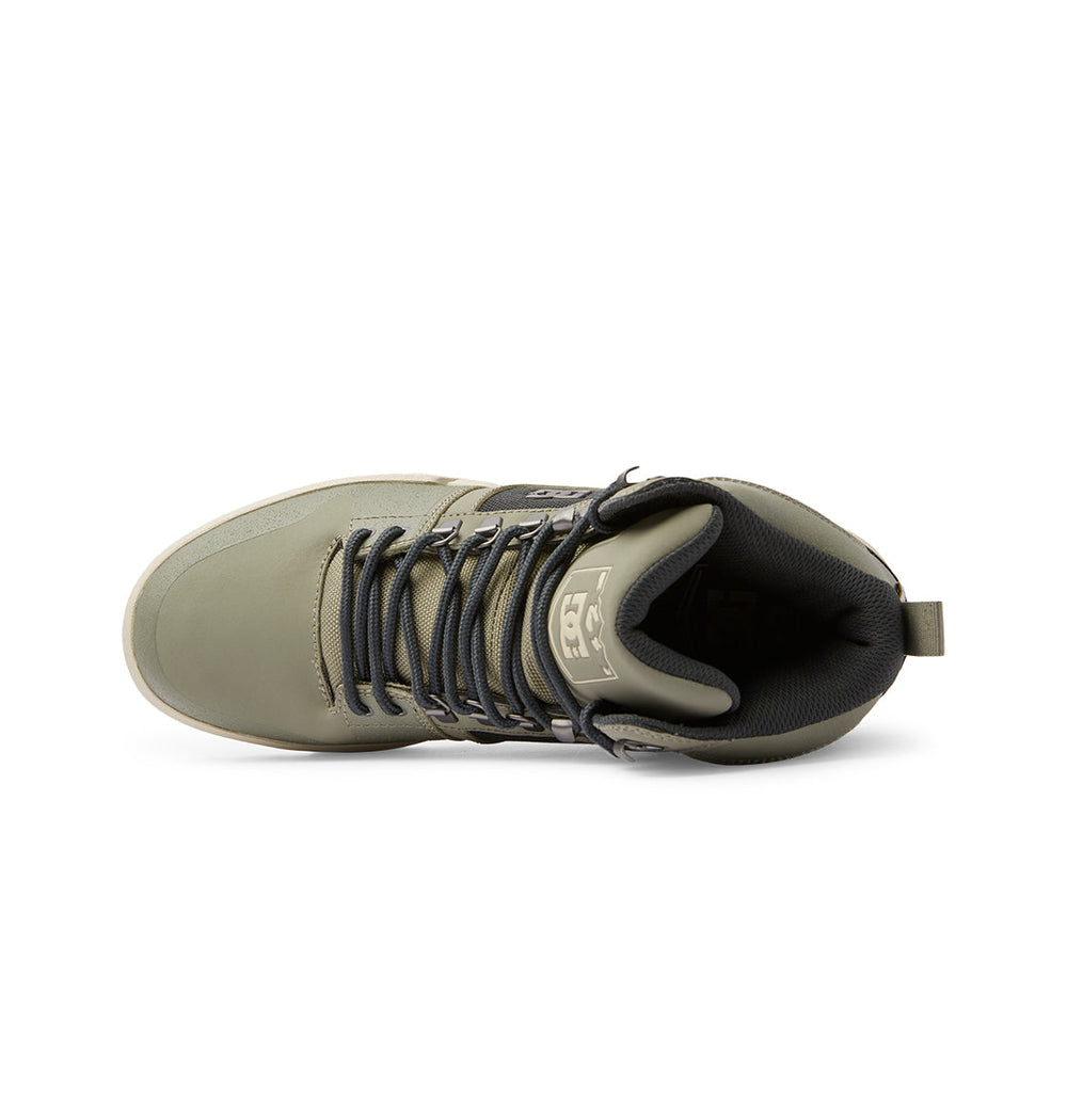 Pure High-Top Water-Resistant Winter Boots - Green/Black/White