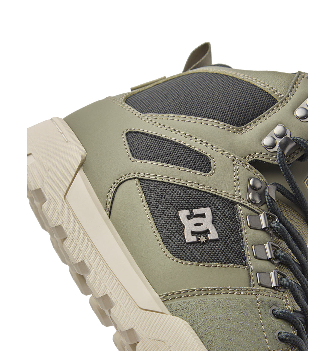 Pure High-Top Water-Resistant Winter Boots - Green/Black/White