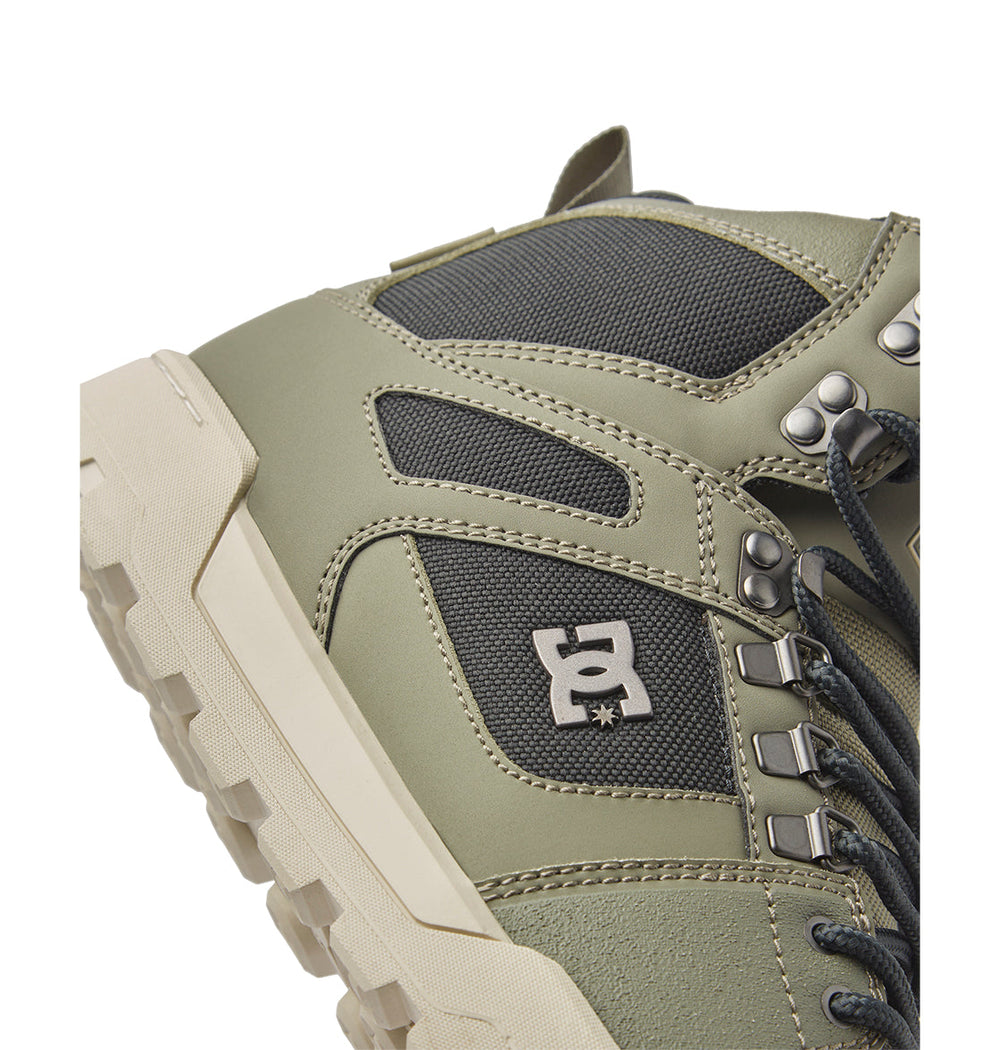 Pure High-Top Water-Resistant Winter Boots - Green/Black/White