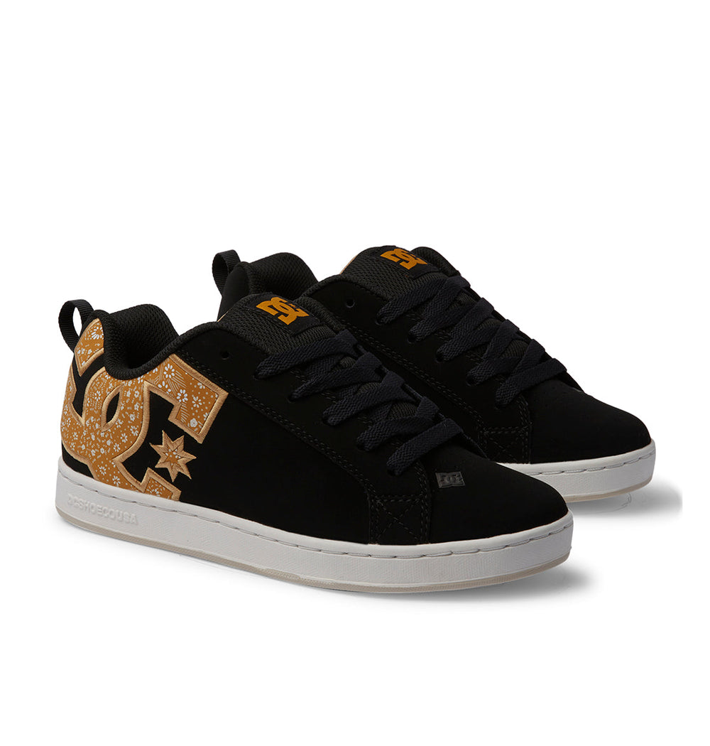 Court Graffik Shoes - Black/Gold