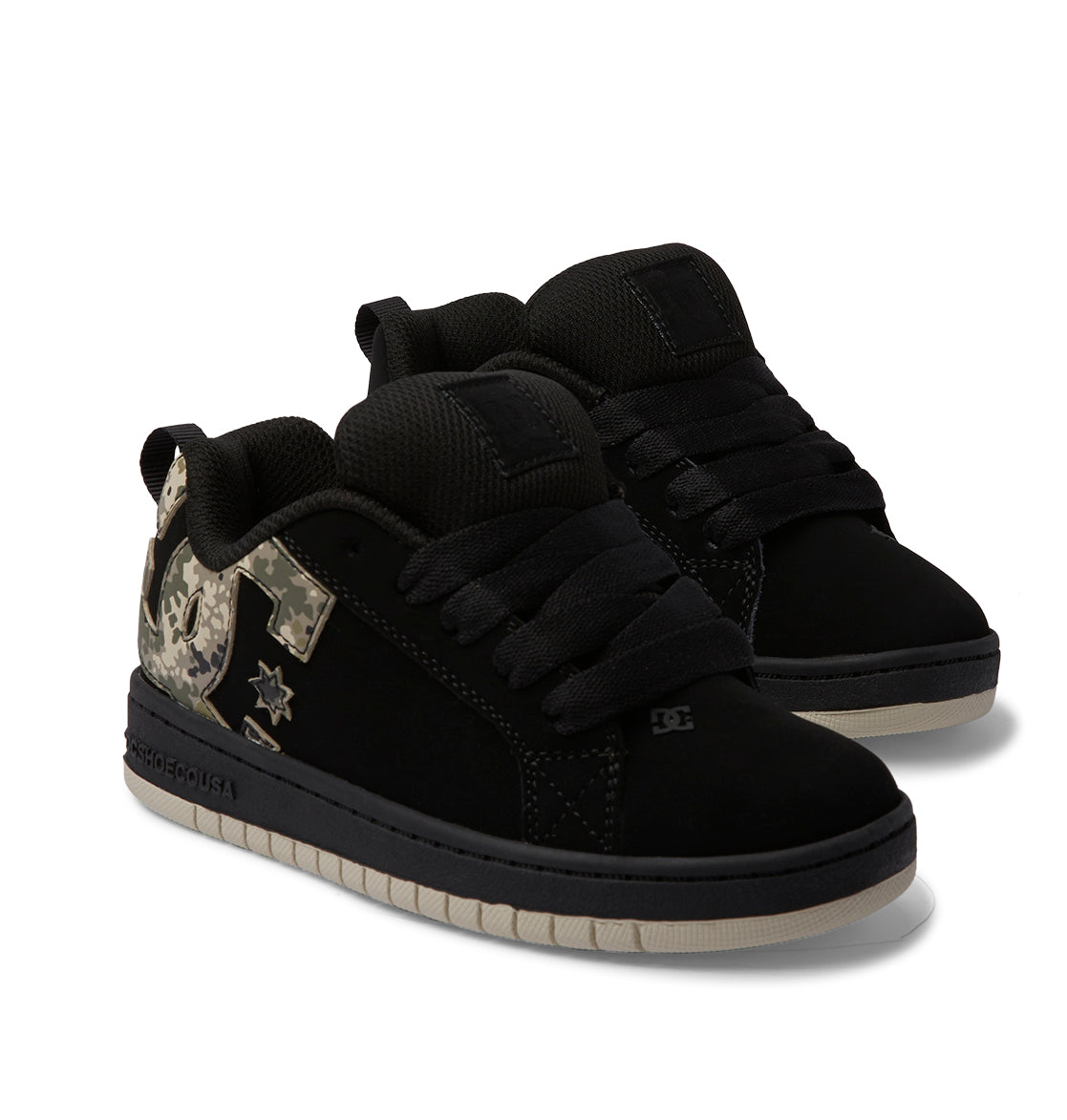 Court Graffik Shoes - Black/Green Print